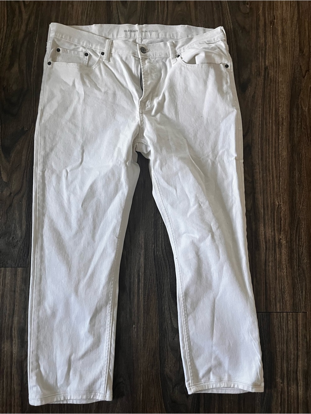 Men’s Slim Fit White Jeans